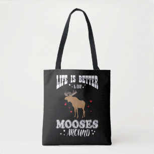 Moose Gift Farmer Elk voor Canadese overs Tote Bag