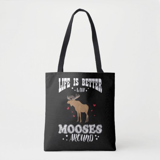 Moose Gift Farmer Elk voor Canadese overs Tote Bag (Voorkant)