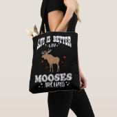 Moose Gift Farmer Elk voor Canadese overs Tote Bag (Dichtbij)