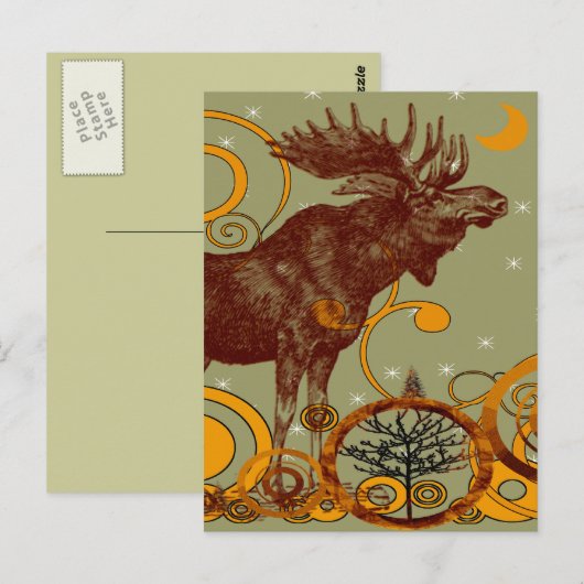  Moose Gifts Briefkaart (Voorkant / Achterkant)
