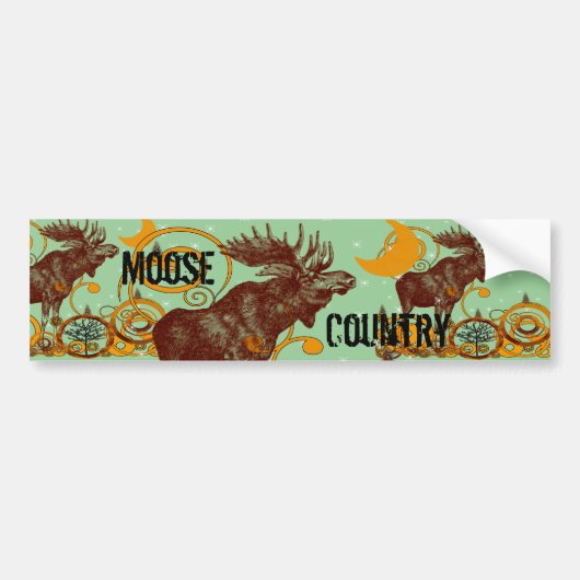 Moose Gifts Bumpersticker (Voorkant)