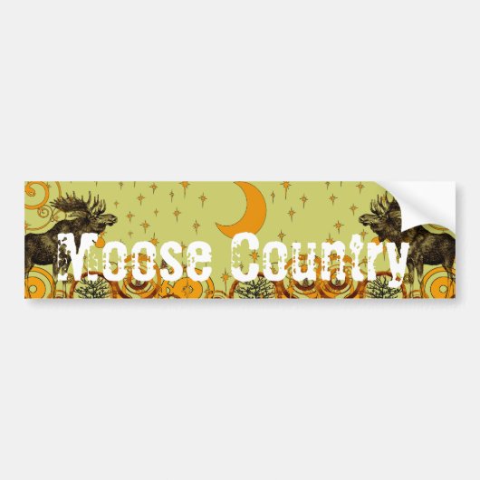  Moose Gifts Bumpersticker (Voorkant)