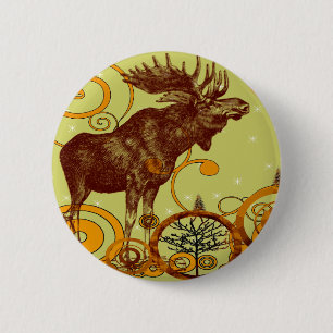  Moose Gifts Ronde Button 5,7 Cm