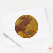 Moose Gifts Ronde Sticker (Envelop)