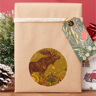  Moose Gifts Ronde Sticker