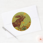 Moose Gifts Ronde Sticker (Envelop)