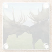 Moose Glazen Onderzetter (Achterkant)