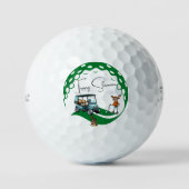  Moose Golfer en Gopher Golfballen (Voorkant)