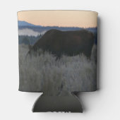 Moose Grazing at Sunrise at Grand Teton Blikjeskoeler (Achterkant)