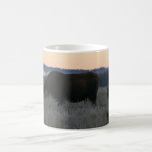 Moose Grazing op zonsopgang bij Grand Teton Koffiemok (Center)