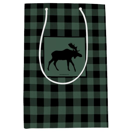 Moose Green Black Play Medium Cadeauzakje (Voorkant)