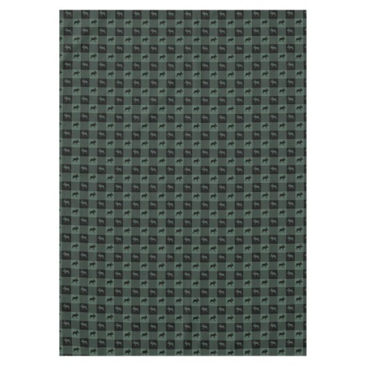 Moose Green Black Play Tafelkleed (Voorkant)