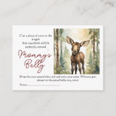 Moose Guess Mama's Belly Size Baby Bump Game Informatiekaartje (Voorkant)