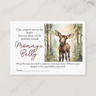 Moose Guess Mama's Belly Size Baby Bump Game Informatiekaartje