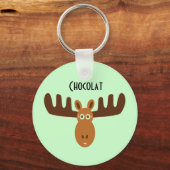 Moose Head_Chocolat Sleutelhanger (Voorkant)