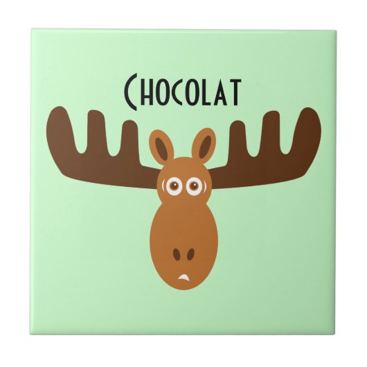 Moose Head_Chocolat Tegeltje (Voorkant)