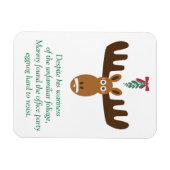 Moose Head_Eggnog & Mistletoe_Moeilijk te weerstaa Magneet (Horizontaal)