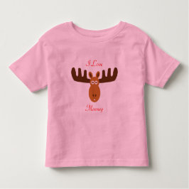 Moose Head_I Love Moosey Kinder Shirts