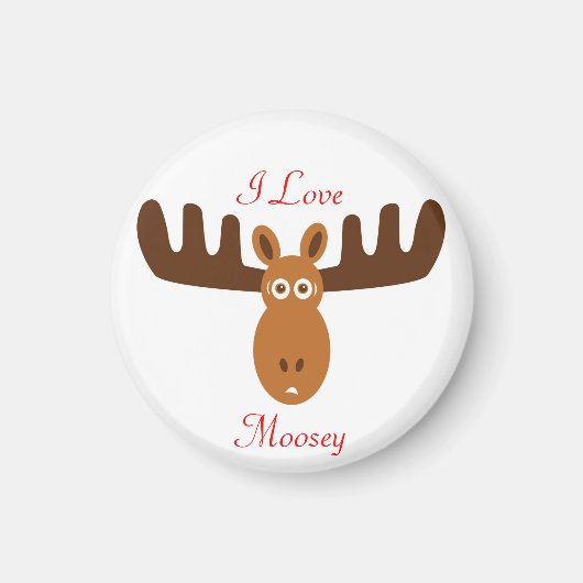 Moose Head_I Love Moosey Magneet (Voorkant)