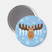 Moose Head_Icicle Antlers Magneet (Voorkant / Achterkant)