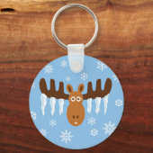 Moose Head_Icicle Antlers Sleutelhanger (Voorkant)