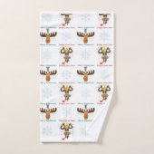 Moose Head_Merry Kiss_Happy Gnu Year! Bad Handdoek (Handdoek)