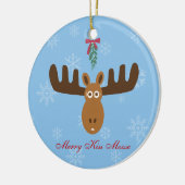 Moose Head_Merry Kissmoose_Happy Gnu Year! Keramisch Ornament (Links)
