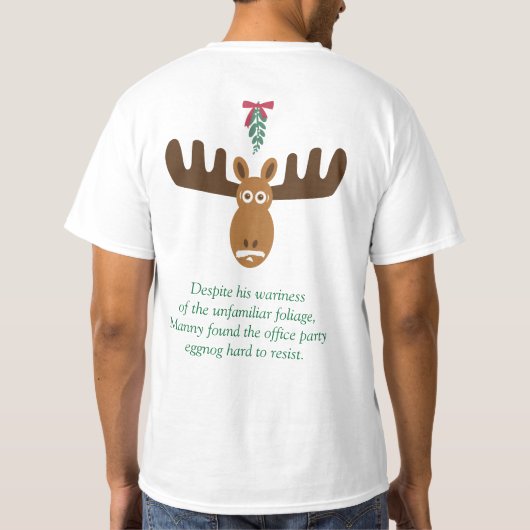 Moose Head_Mooseltoe & Eggnog T-shirt (Achterkant)