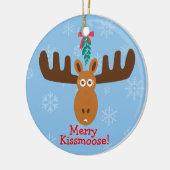 Moose Head_Mooseltoe_Merry Kissmoose! Keramisch Ornament (Links)