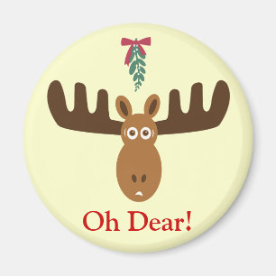 Moose Head_Mooseltoe_Oh Beste! vakantiemagneet Magneet