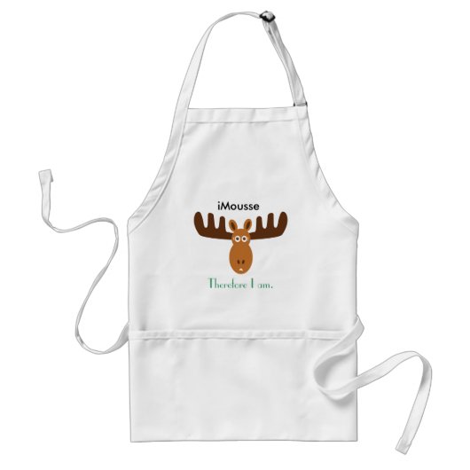 Moose Head_Mousse Daarom ben ik Standaard Schort (Voorkant)