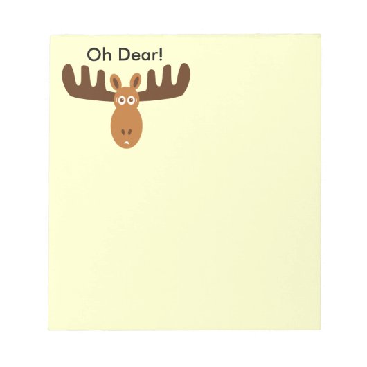 Moose Head_Oh Beste, aangepaste dingen om lijst te Notitieblok (Voorkant)