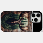 Moose Head op hout Case-Mate iPhone Case (Achterkant (horizontaal))