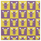 Moose Head Pop Art, aangepast weefsel Stof (Swatch)