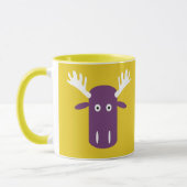 Moose Head Pop Art aangepaste monogram mokken (Links)