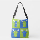 Moose Head Pop Art bags Crossbody Tas (Voorkant)