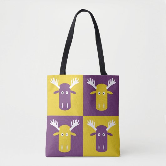 Moose Head Pop Art bags Tote Bag (Voorkant)
