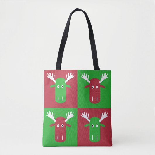 Moose Head Pop Art bags Tote Bag (Voorkant)