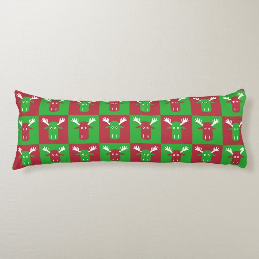 Moose Head Pop Art body pillow Lichaamskussen (Voorkant)