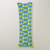 Moose Head Pop Art body pillow Lichaamskussen (Voorkant Verticaal)