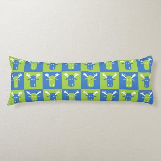Moose Head Pop Art body pillow Lichaamskussen (Voorkant)