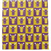 Moose Head Pop Art douchegordijn (Voorkant)