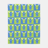 Moose Head Pop Art fleece dekens (Voorkant)