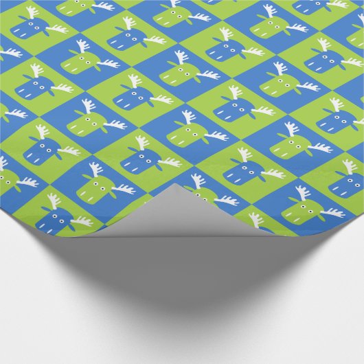 Moose Head Pop Art inpakpapier (Hoek)