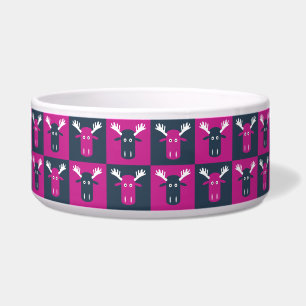 Moose Head Pop Art pet bowls Voerbakje