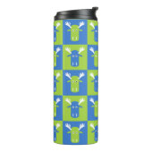 Moose Head Pop Art tumbler Thermosbeker (Gedraaid links)