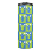 Moose Head Pop Art tumbler Thermosbeker (Achterkant)