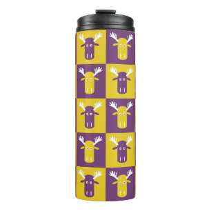 Moose Head Pop Art tumbler Thermosbeker