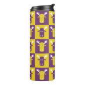Moose Head Pop Art tumbler Thermosbeker (Gedraaid links)