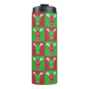 Moose Head Pop Art tumbler Thermosbeker